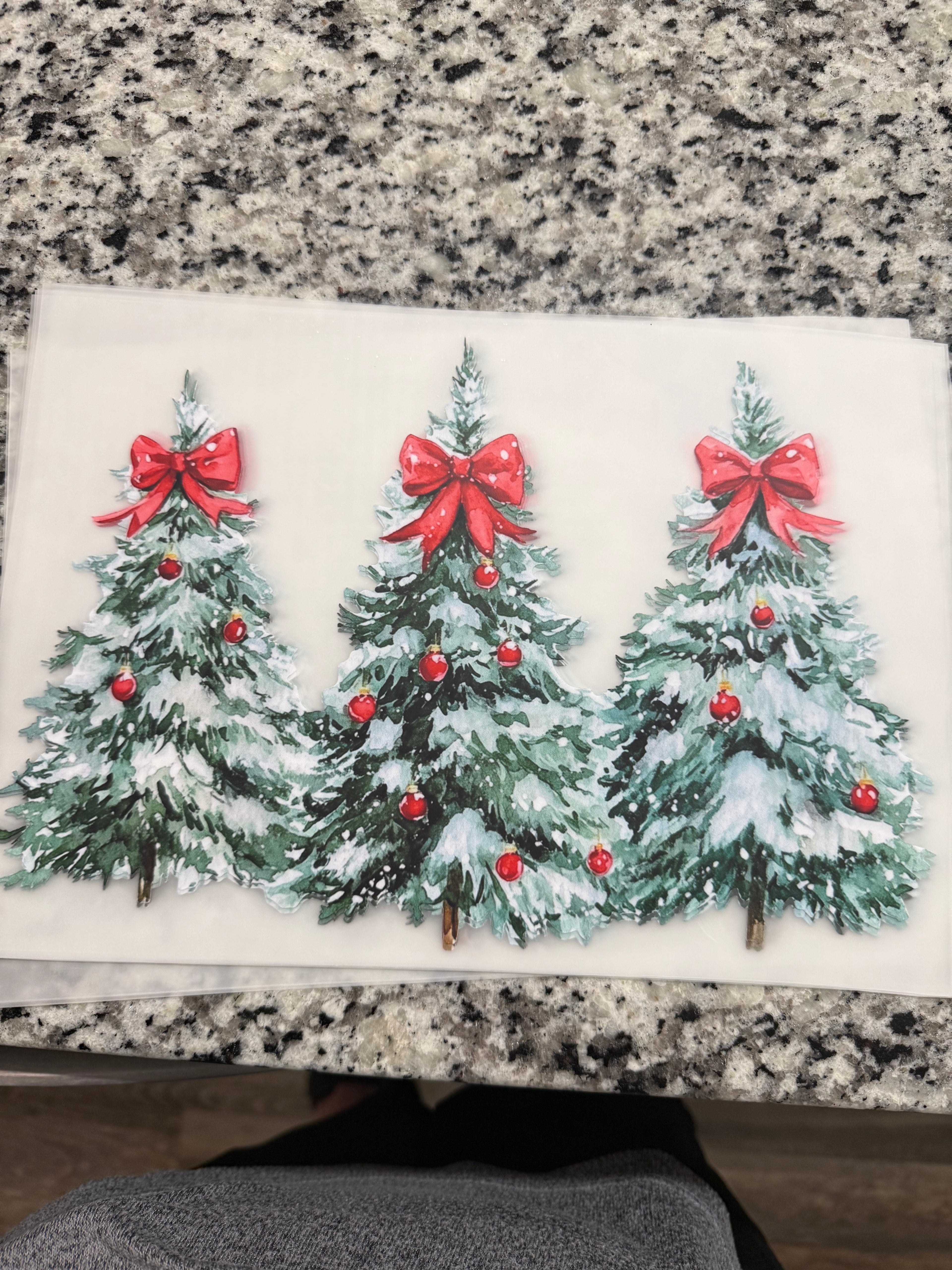 Christmas Trees DTF print